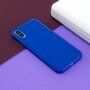 Защитен силиконов кейс за iPhone X / XS - кралско син