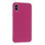 Защитен силиконов кейс за iPhone XS Max - цвят фуксия