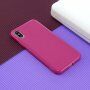 Защитен силиконов кейс за iPhone XS Max - цвят фуксия