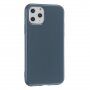 Защитен силиконов кейс за iPhone 11 Pro - синьо-сив