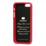 MERCURY GOOSPERY защитен блестящ кейс за iPhone 5 / 5S / SE (2016) - червен