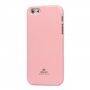 MERCURY GOOSPERY защитен блестящ кейс за iPhone 5 / 5S / SE (2016) - светлорозов
