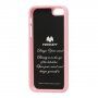 MERCURY GOOSPERY защитен блестящ кейс за iPhone 5 / 5S / SE (2016) - светлорозов