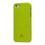 MERCURY GOOSPERY защитен блестящ кейс за iPhone 5 / 5S / SE (2016) - зелен