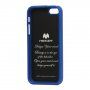 MERCURY GOOSPERY защитен блестящ кейс за iPhone 5 / 5S / SE (2016) - син