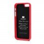MERCURY GOOSPERY защитен блестящ кейс за iPhone 5 / 5S / SE (2016) - тъмнорозов