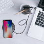 BASEUS безконтактно QI зарядно във формата на поничка за Apple iPhone - черна