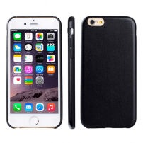 Изключително тънък кейс от мека пластмаса за Apple iPhone 6 Plus / 6S Plus - черен