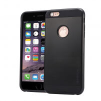 Защитен кейс от закалена пластмаса за Apple iPhone 6 Plus / 6S Plus - черен
