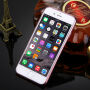 Луксозен кейс със сребърна стойка и камъчета за Apple iPhone 6 Plus / 6S Plus