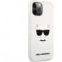 Karl Lagerfeld Choupette Head силиконов кейс за iPhone 12 Pro Max - бял
