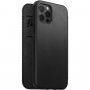 Nomad Rugged Folio кожен флип калъф с MagSafe за iPhone 12 / 12 Pro - черно