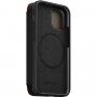 Nomad Rugged Folio кожен флип калъф с MagSafe за iPhone 12 mini - кафяв