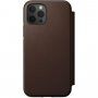 Nomad Rugged Folio кожен флип калъф с MagSafe за iPhone 12 / 12 Pro - кафяв