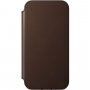 Nomad Rugged Folio кожен флип калъф с MagSafe за iPhone 12 / 12 Pro - кафяв