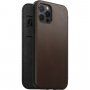 Nomad Rugged Folio кожен флип калъф с MagSafe за iPhone 12 / 12 Pro - кафяв