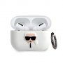 Karl Lagerfeld Karl Head силиконов калъф за AirPods Pro - бял