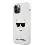 Karl Lagerfeld Choupette Head силиконов кейс за iPhone 12 Pro Max - бял