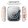Защитен блестящ калъф със закалено стъкло за Apple Watch 40mm - сребърно