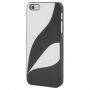 Защитен пластмасов кейс за Apple iPhone 5 / 5S / SE (2016) - черно / бял