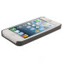 Защитен пластмасов кейс за Apple iPhone 5 / 5S / SE (2016) - черно / бял
