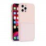 Защитен кейс с джоб за карти за iPhone 12 Pro Max - розов