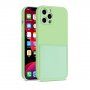 Защитен кейс с джоб за карти за iPhone 12 Pro Max - зелен