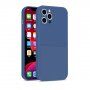 Защитен кейс с джоб за карти за iPhone 12 Pro Max - тъмносин