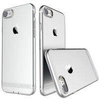 USAMS тънък кейс с щепсел за Lightning конектора за Apple iPhone SE (2020/2022) / 8 / 7 - прозрачен