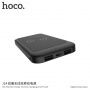HOCO елегантна външна батерия 10000mAh с безжично зареждане за Apple iPhone - черна