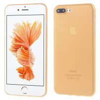 Ултра тънък 0,3 mm матов кейс за Apple iPhone 8 Plus / 7 Plus - оранжев