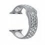 Силиконова каишка за Apple Watch Ultra 49mm / 46mm / 45mm / 44mm / 42mm - сива-бяла