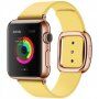 Елегантна каишка с катарама за Apple Watch Ultra 49mm / 46mm / 45mm / 44mm / 42mm - жълта