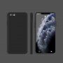 Силиконов защитен кейс с прави ъгли за iPhone 6 Plus / 6S Plus - черен