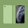 Силиконов защитен кейс с прави ъгли за iPhone 6 Plus / 6S Plus - зелен
