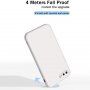 Силиконов защитен кейс с прави ъгли за iPhone 7 Plus / 8 Plus - сиво-син