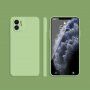 Силиконов защитен кейс с прави ъгли за iPhone 11 - зелен