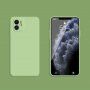Силиконов защитен кейс с прави ъгли за iPhone 11 - зелен