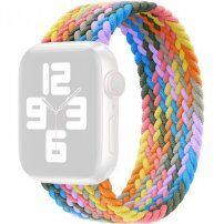 Сплетена найлонова каишка за Apple Watch 42mm / 41mm / 40mm / 38mm - S - пастелни цветове