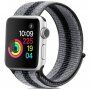 Найлонова каишка на райета за Apple Watch Ultra 49mm / 46mm / 45mm / 44mm / 42mm - сиво-черен
