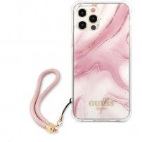 Guess Marble кейс за iPhone 12 Pro Max - розов