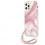 Guess Marble кейс за iPhone 12 Pro Max - розов