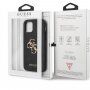 Guess Saffiano Big 4G Metal Logo кейс за iPhone 12 Pro Max - черен