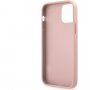 Guess Saffiano Big 4G Metal Logo кейс за iPhone 12 Pro Max - розов