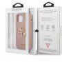 Guess Saffiano Big 4G Metal Logo кейс за iPhone 12 Pro Max - розов