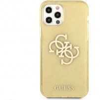 Guess Big 4G Full Glitter кейс за iPhone 12 Pro Max - златен