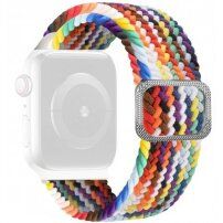 Сплетена каишка за Apple Watch Ultra 49mm / 46mm / 45mm / 44mm / 42mm - цветовете на дъгата