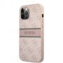 Guess 4G Printed Stripe кейс за iPhone 12 Pro Max - розов