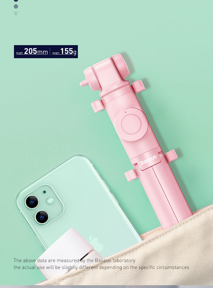 Baseus Lovely bluetooth селфи стик с трипод за iPhone - черна