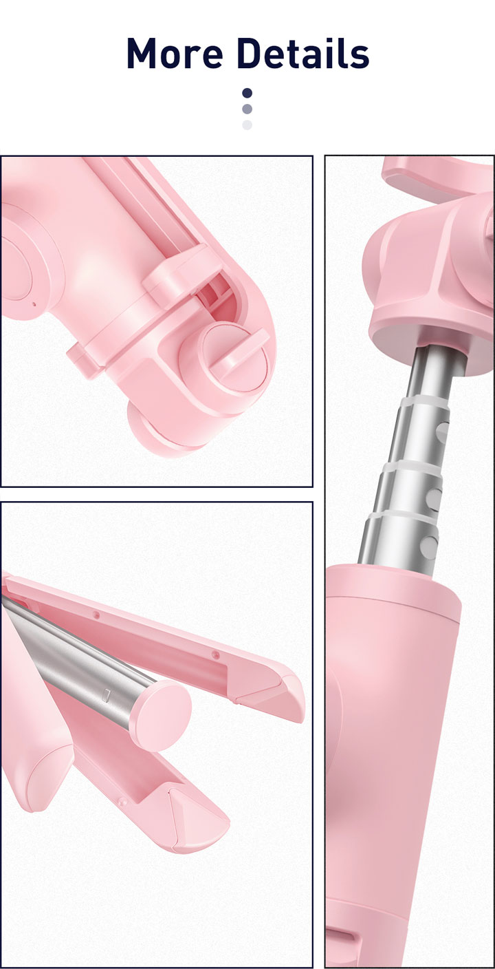 Baseus Lovely bluetooth селфи стик с трипод за iPhone - черна